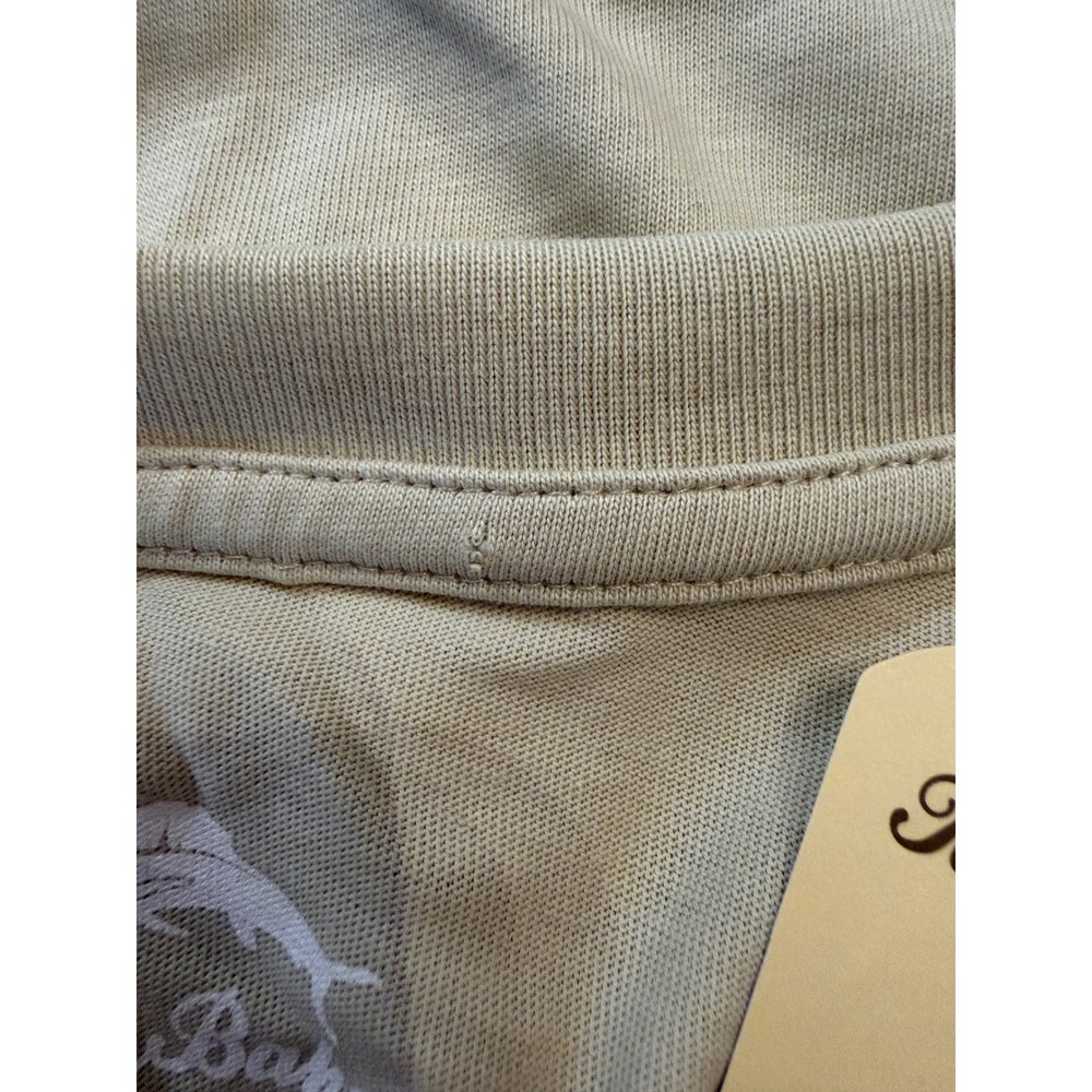 NWT Tommy Bahama Mens Tan Beige Golf Graphic T-Shirt Short Sleeve Cotton Medium - Picture 3 of 5